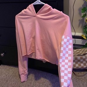 Pink checkered crop top